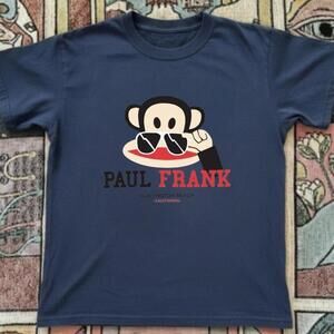 Gildan Men Navy T-Shirt, Paul Frank Navy Blue Cotton T-Shirt